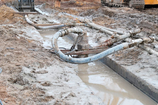 Откачка котлована