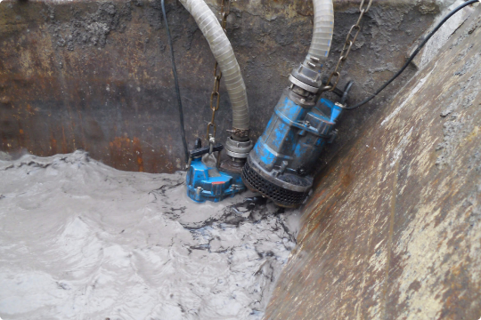 Откачка котлована