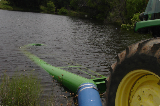 Откачка пруда и водоемов